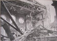 Sinagoga dopo i bombardamenti